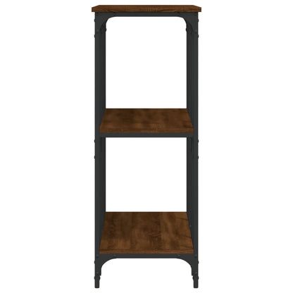 Console Table Brown Oak 102x35x90 cm Engineered Wood