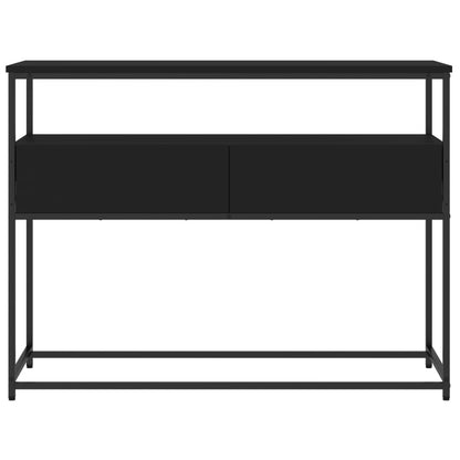 Console Table Black 100x40x75 cm Engineered Wood