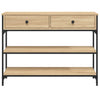 Console Table Sonoma Oak 100x25x75 cm Engineered Wood