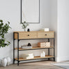 Console Table Sonoma Oak 100x25x75 cm Engineered Wood