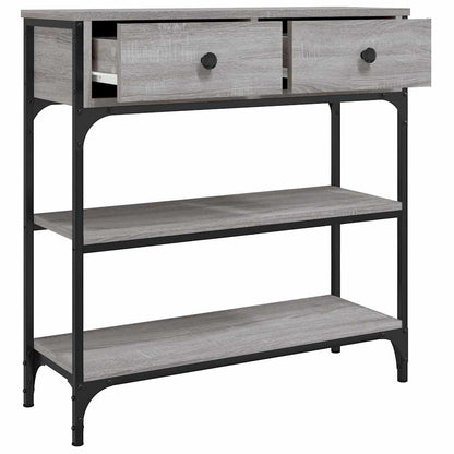Console Table Grey Sonoma 72.5x25x75 cm Engineered Wood