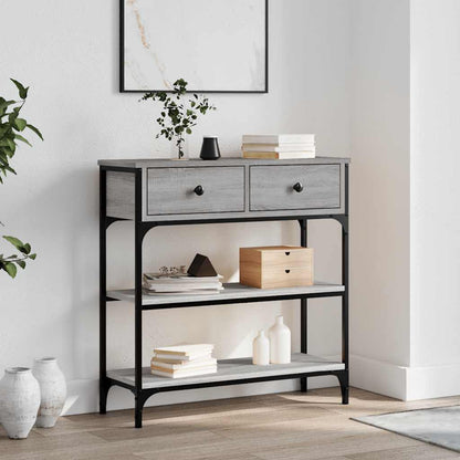 Console Table Grey Sonoma 72.5x25x75 cm Engineered Wood