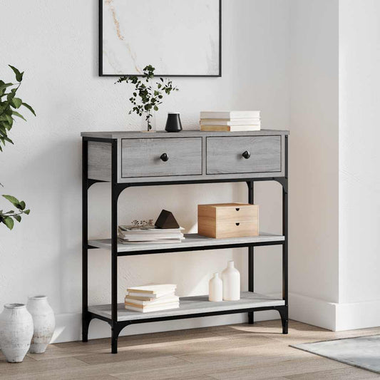 Console Table Grey Sonoma 72.5x25x75 cm Engineered Wood