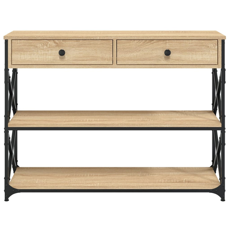 Console Table Sonoma Oak 100x28x75 cm Engineered Wood