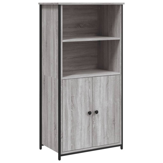 Highboard Grey Sonoma 62x36x121,5 cm Engineered Wood