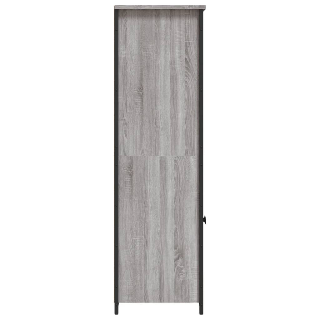 Highboard Grey Sonoma 62x36x121,5 cm Engineered Wood