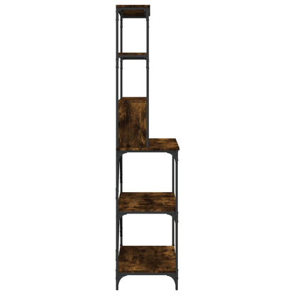 Baker's Rack 6-Tier Smoked Oak 90x40x180 cm Engineered Wood