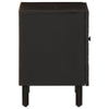 Bedside Cabinet Black 40x33x46 cm Solid Wood Mango