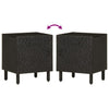 Bedside Cabinet Black 40x33x46 cm Solid Wood Mango