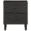 Bedside Cabinet Black 40x33x46 cm Solid Wood Mango