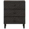 Bedside Cabinet Black 50x33x60 cm Solid Wood Mango