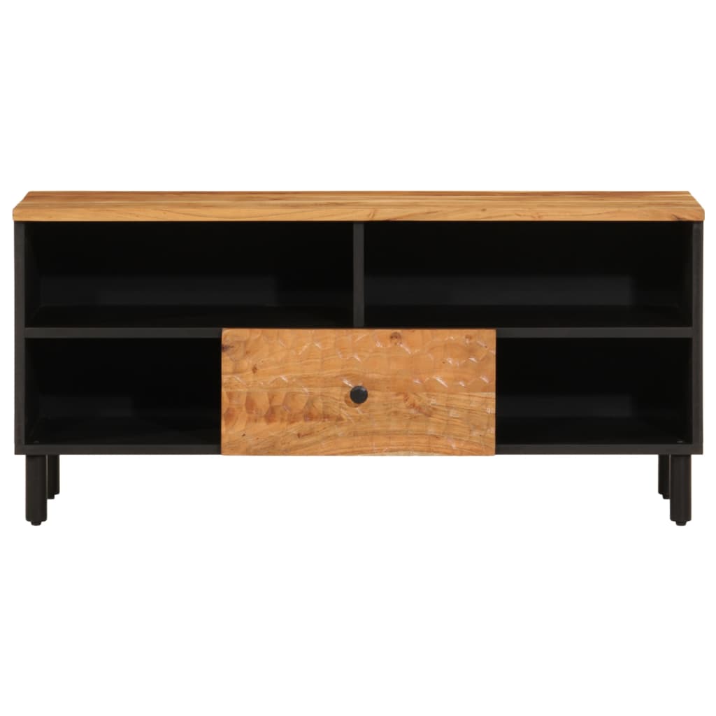 TV Cabinet 100x33x46 cm Solid Wood Acacia