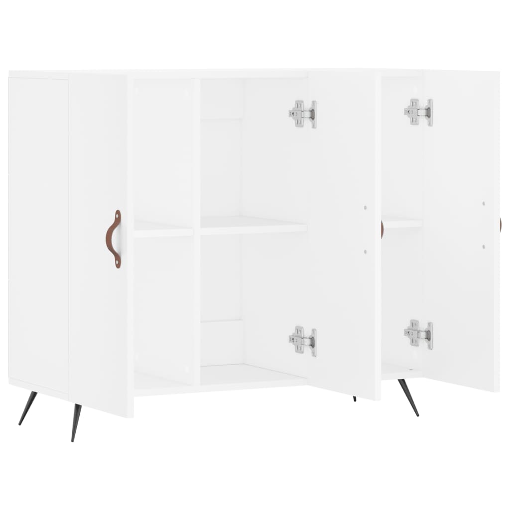Sideboard White 90x34x80 cm Engineered Wood