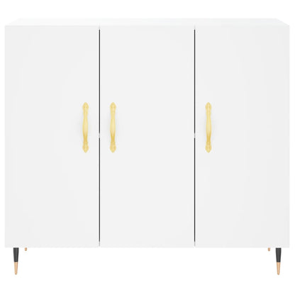 Sideboard White 90x34x80 cm Engineered Wood