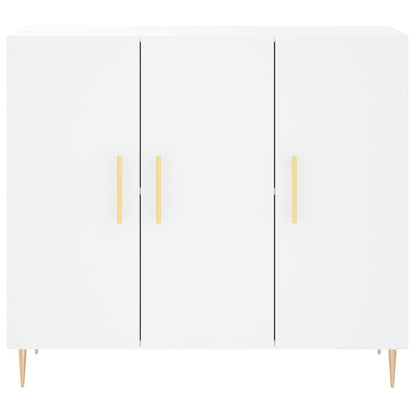 Sideboard White 90x34x80 cm Engineered Wood