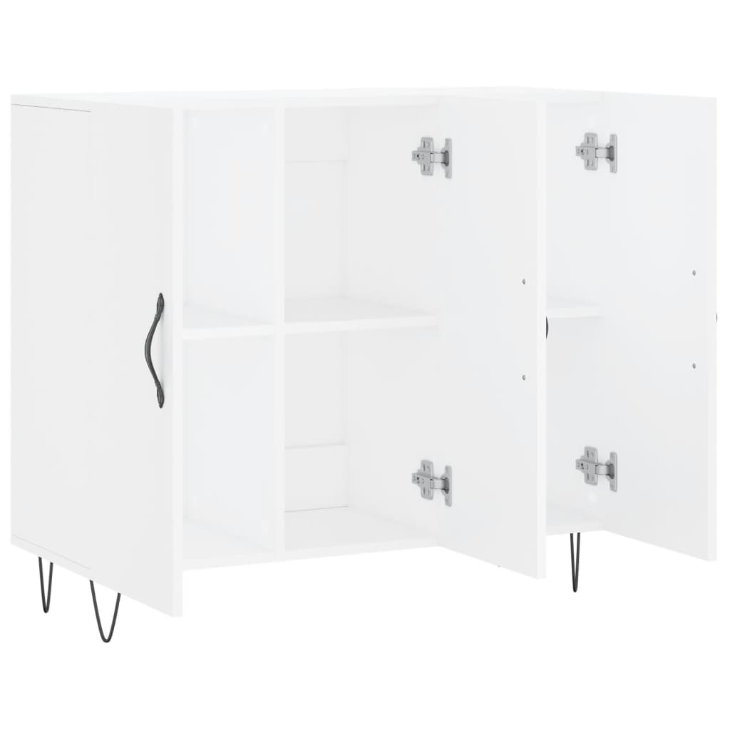 Sideboard White 90x34x80 cm Engineered Wood