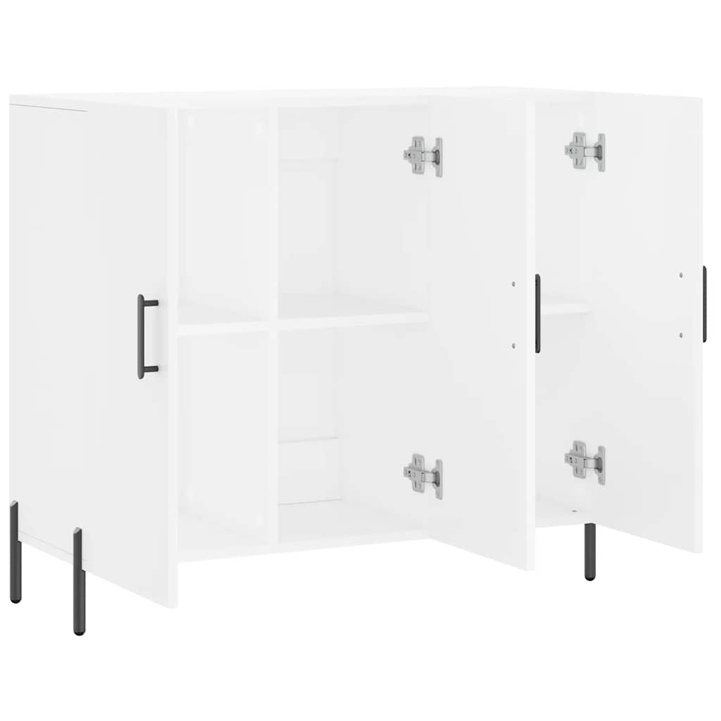 Sideboard White 90x34x80 cm Engineered Wood