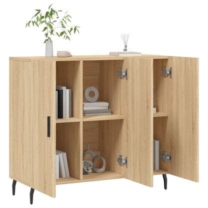 Sideboard Sonoma Oak 90x34x80 cm Engineered Wood