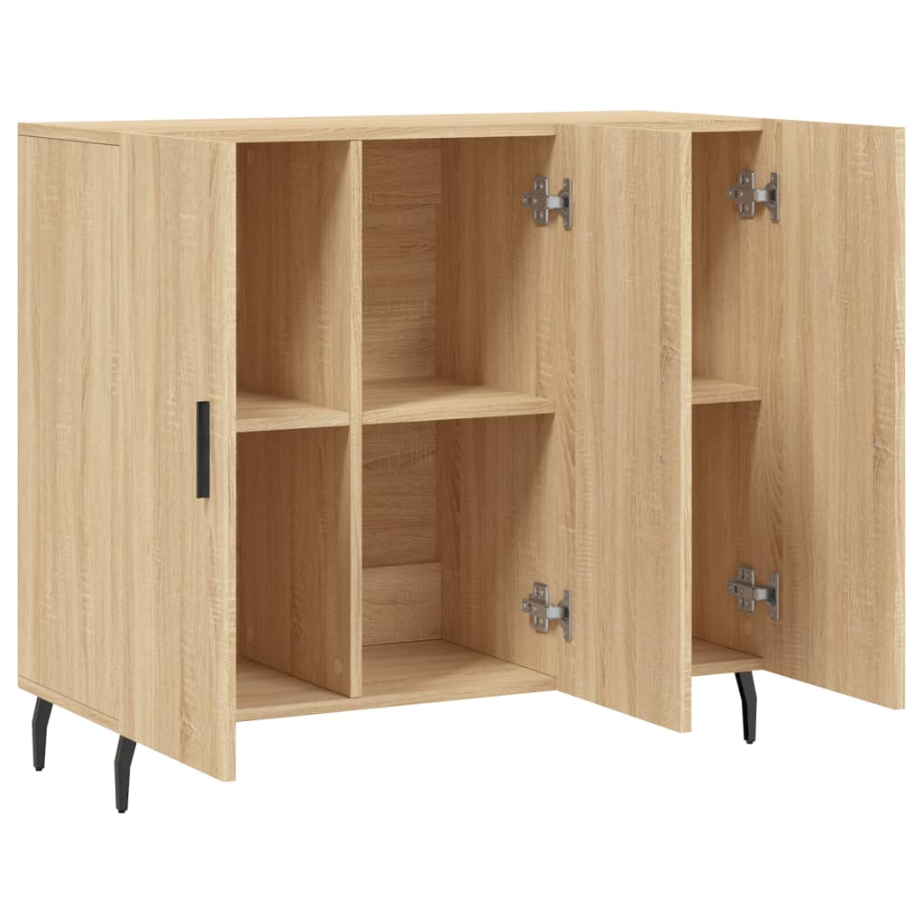 Sideboard Sonoma Oak 90x34x80 cm Engineered Wood