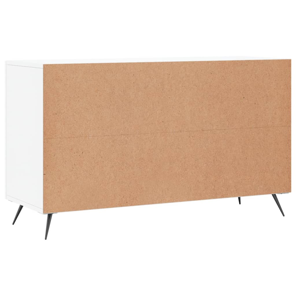 Sideboard High Gloss White 100x36x60 cm Engineered Wood