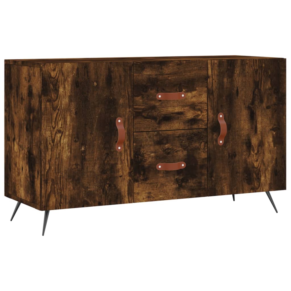 Sideboard Smoked Oak 100x36x60 cm Engineered Wood