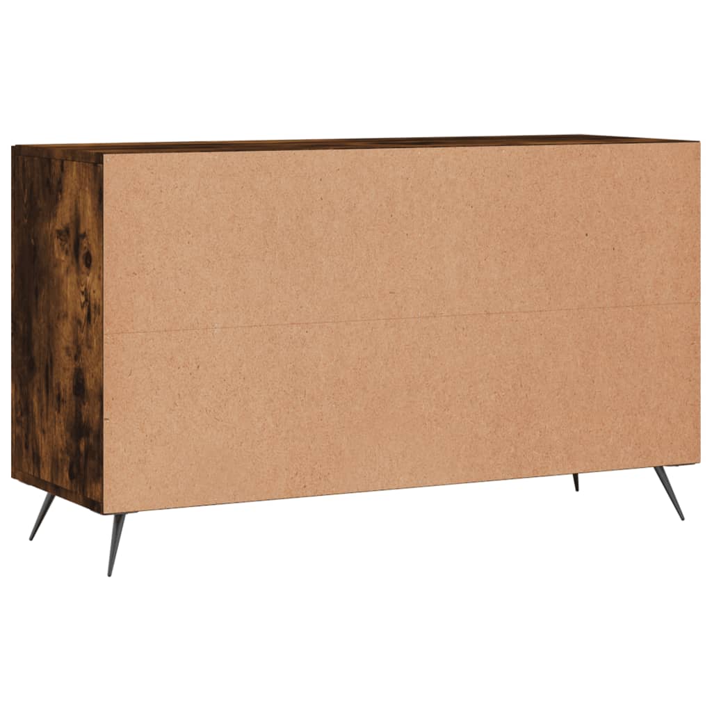 Sideboard Smoked Oak 100x36x60 cm Engineered Wood