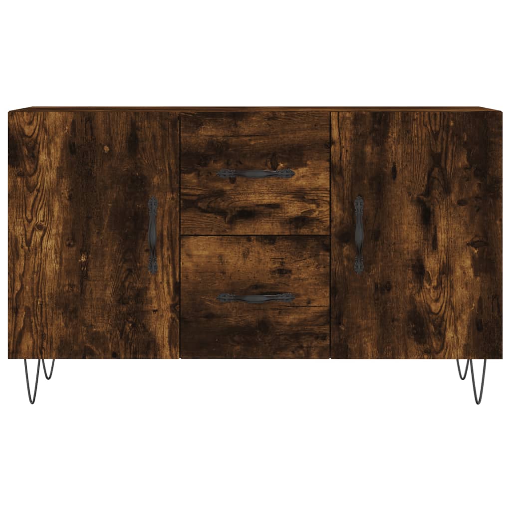 Sideboard Smoked Oak 100x36x60 cm Engineered Wood
