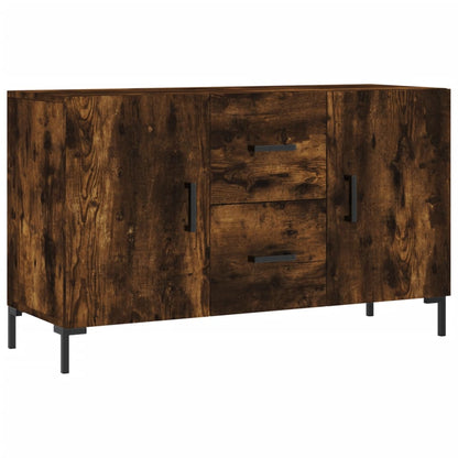 Sideboard Smoked Oak 100x36x60 cm Engineered Wood