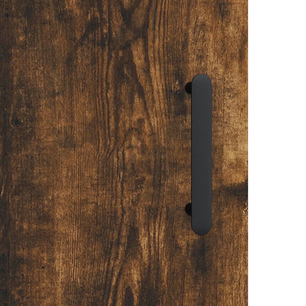 Sideboard Smoked Oak 100x36x60 cm Engineered Wood