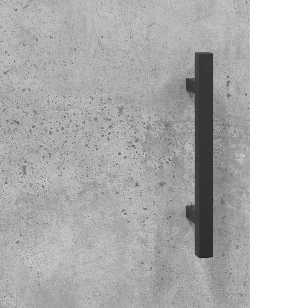 Sideboard | Concrete Grey | Engineered wood, Metal | 100cm x 36cm x 60cm