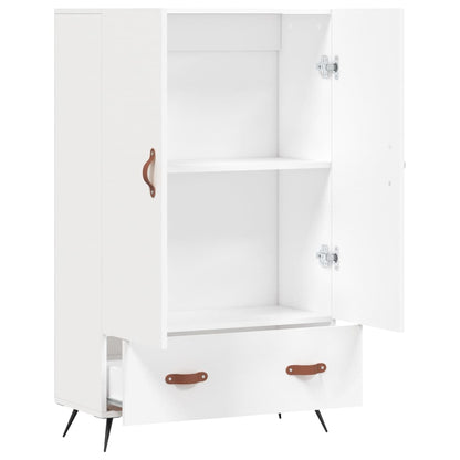 Highboard White 69.5x31x115 cm Engineered Wood