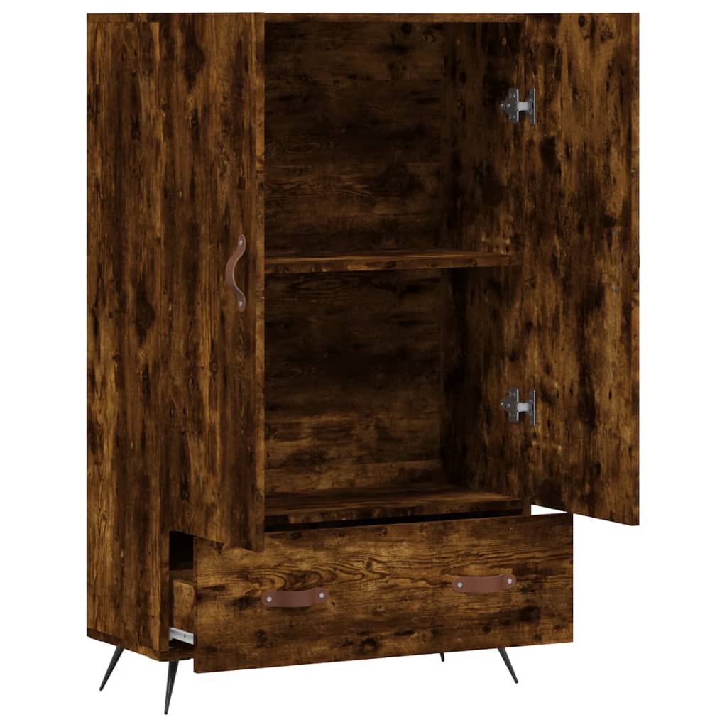 Highboard Smoked Oak 69.5x31x115 cm Engineered Wood