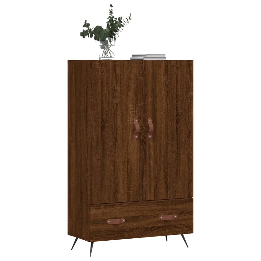Highboard Brown Oak 69.5x31x115 cm Engineered Wood