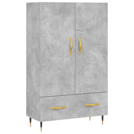 Highboard Concrete Grey 69.5x31x115 cm Engineered Wood