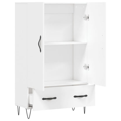 Highboard White 69.5x31x115 cm Engineered Wood