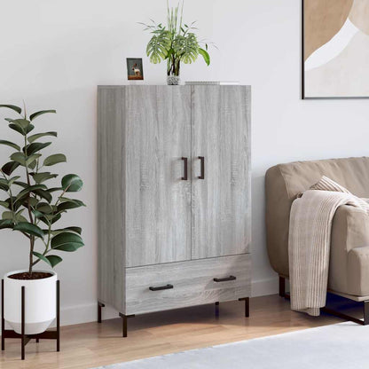 Highboard Grey Sonoma 69.5x31x115 cm Engineered Wood
