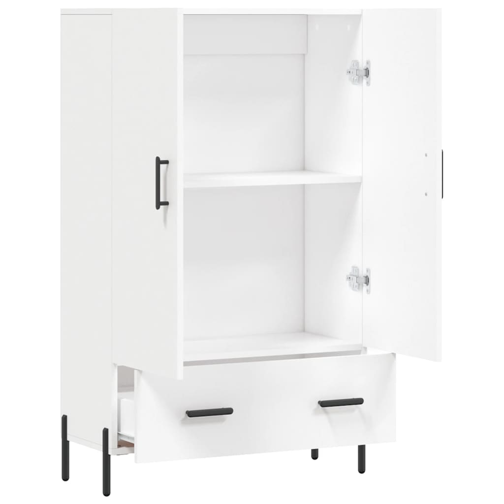 Highboard White 69.5x31x115 cm Engineered Wood