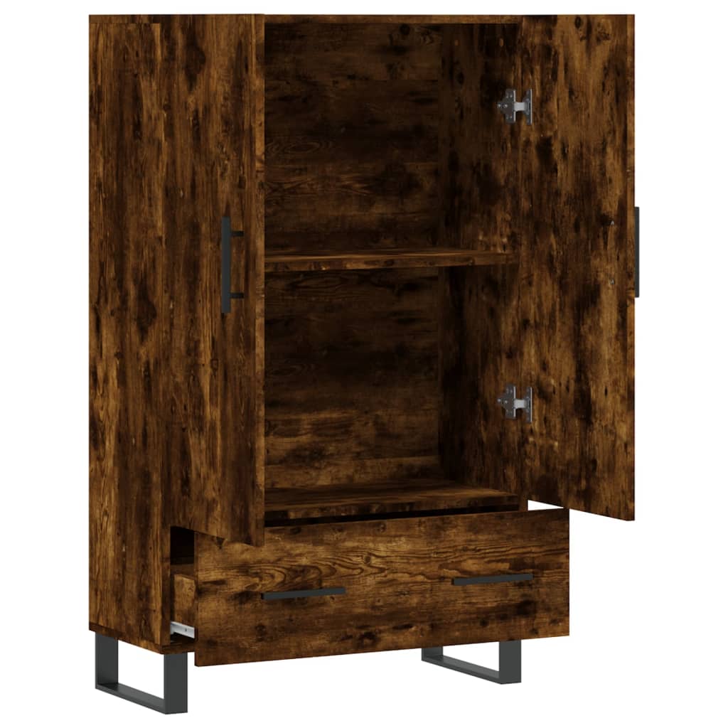 Highboard Smoked Oak 69.5x31x115 cm Engineered Wood