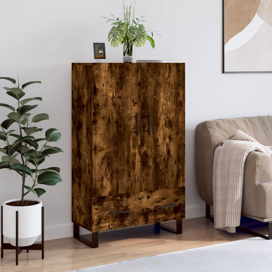 Highboard Smoked Oak 69,5x31x115 cm Engineered Wood