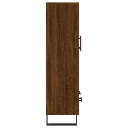 Highboard Brown Oak 69.5x31x115 cm Engineered Wood