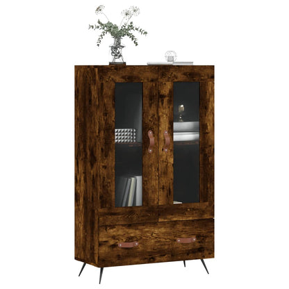 Highboard Smoked Oak 69.5x31x115 cm Engineered Wood