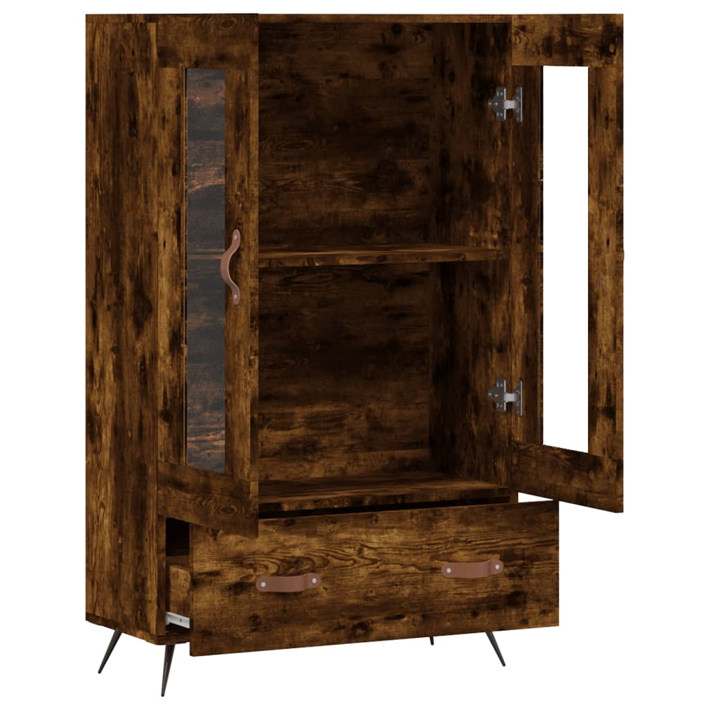 Highboard Smoked Oak 69.5x31x115 cm Engineered Wood