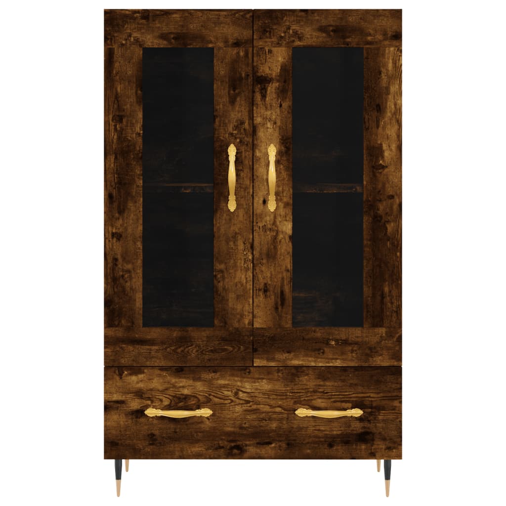 Highboard Smoked Oak 69.5x31x115 cm Engineered Wood