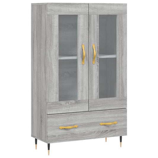 Highboard Grey Sonoma 69.5x31x115 cm Engineered Wood
