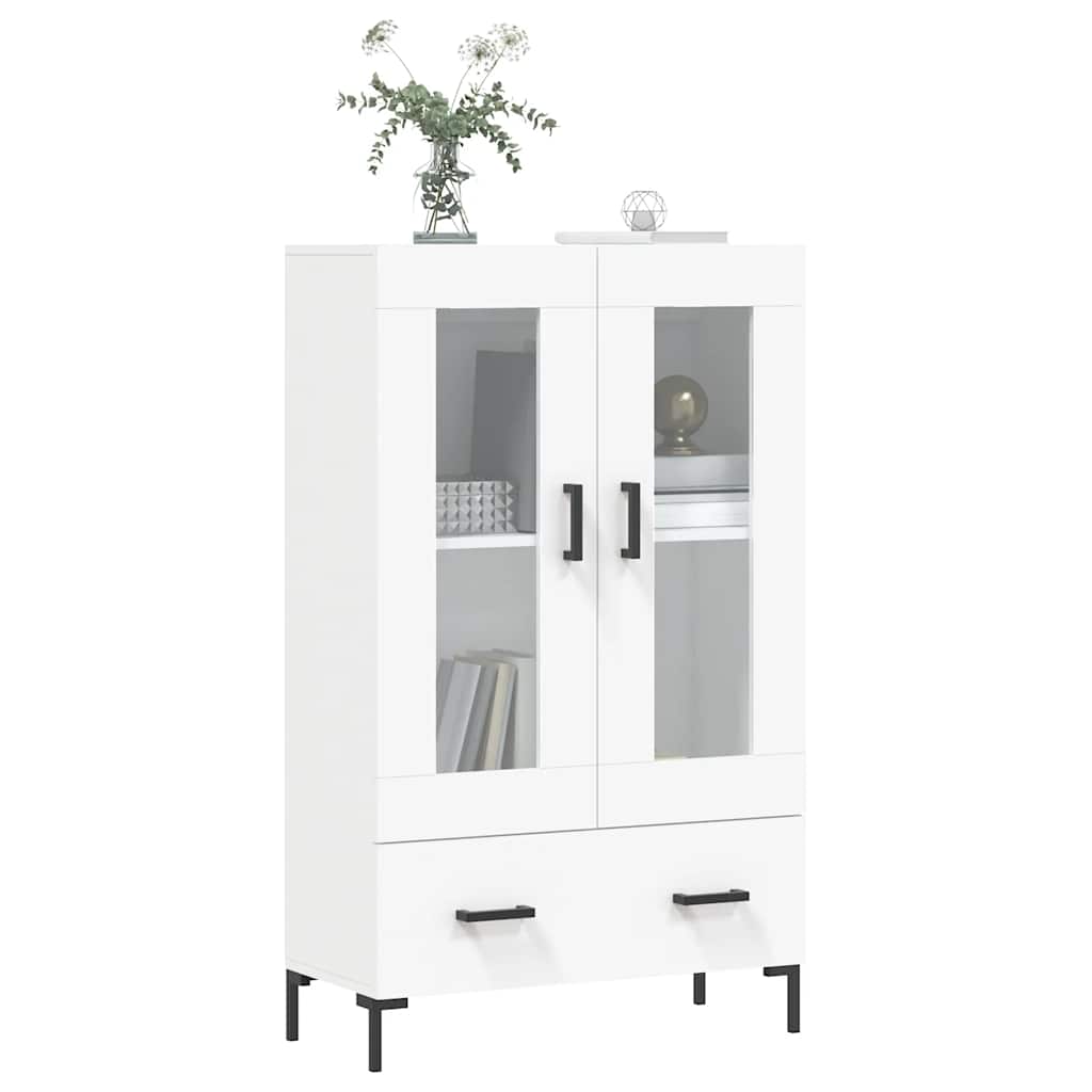 Highboard White 69.5x31x115 cm Engineered Wood