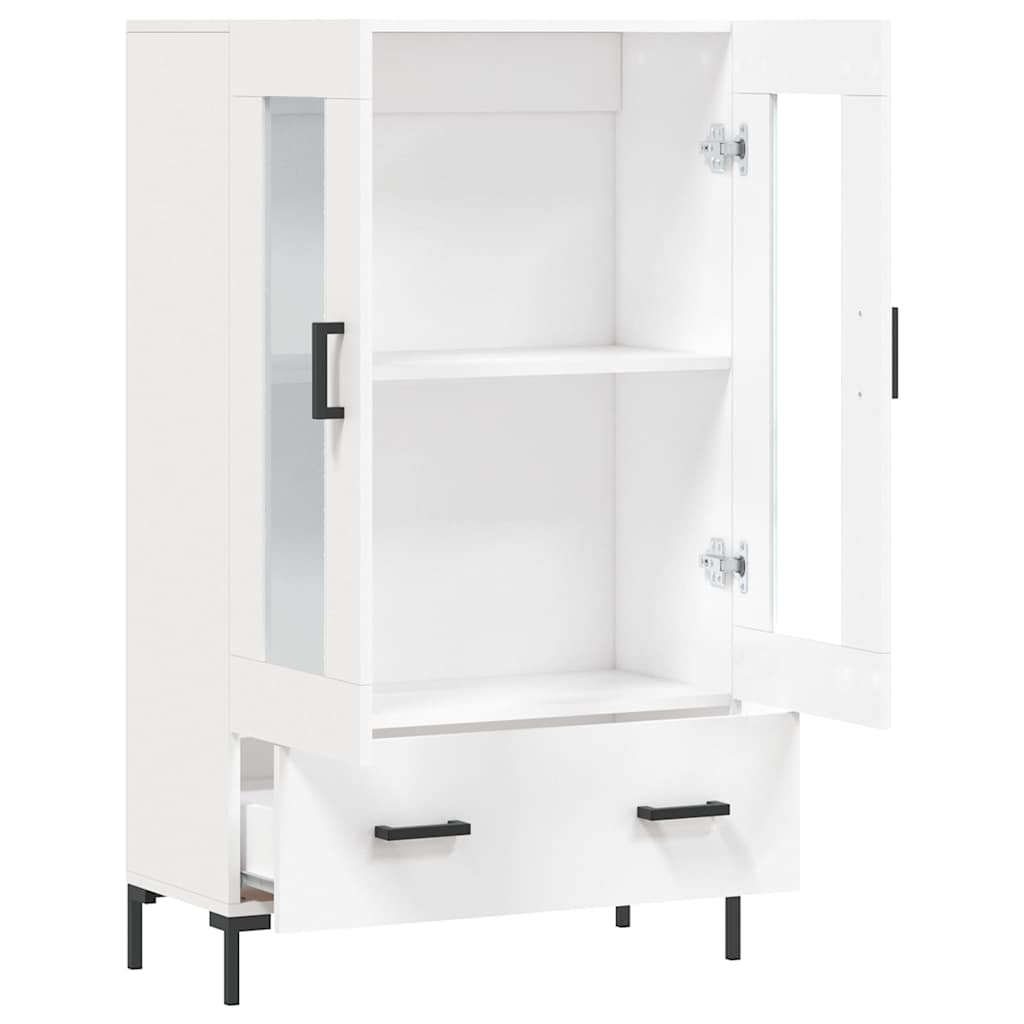 Highboard White 69.5x31x115 cm Engineered Wood