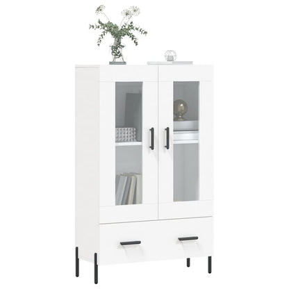 Highboard White 69.5x31x115 cm Engineered Wood