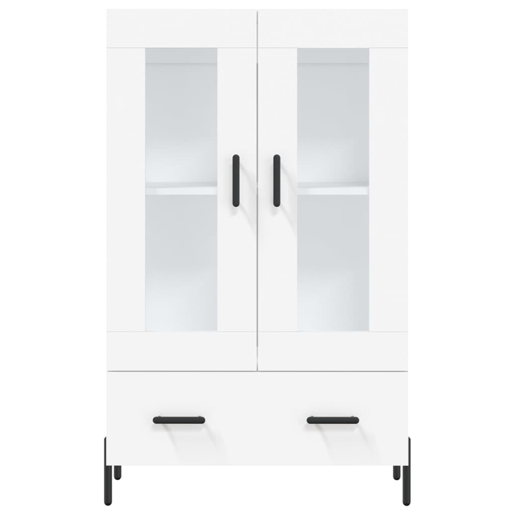 Highboard White 69.5x31x115 cm Engineered Wood