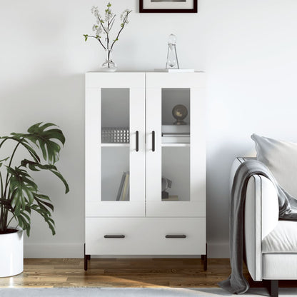 Highboard White 69.5x31x115 cm Engineered Wood