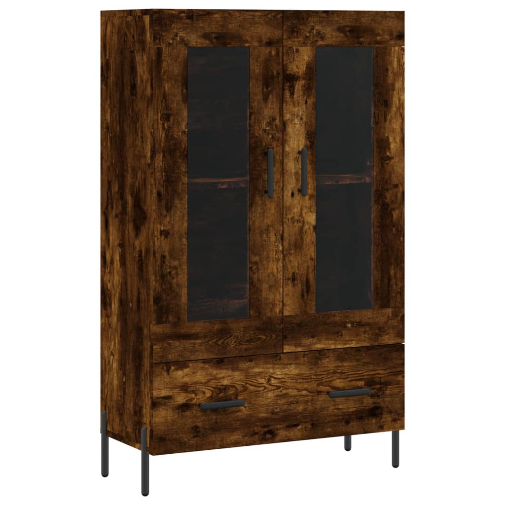 Highboard Smoked Oak 69.5x31x115 cm Engineered Wood